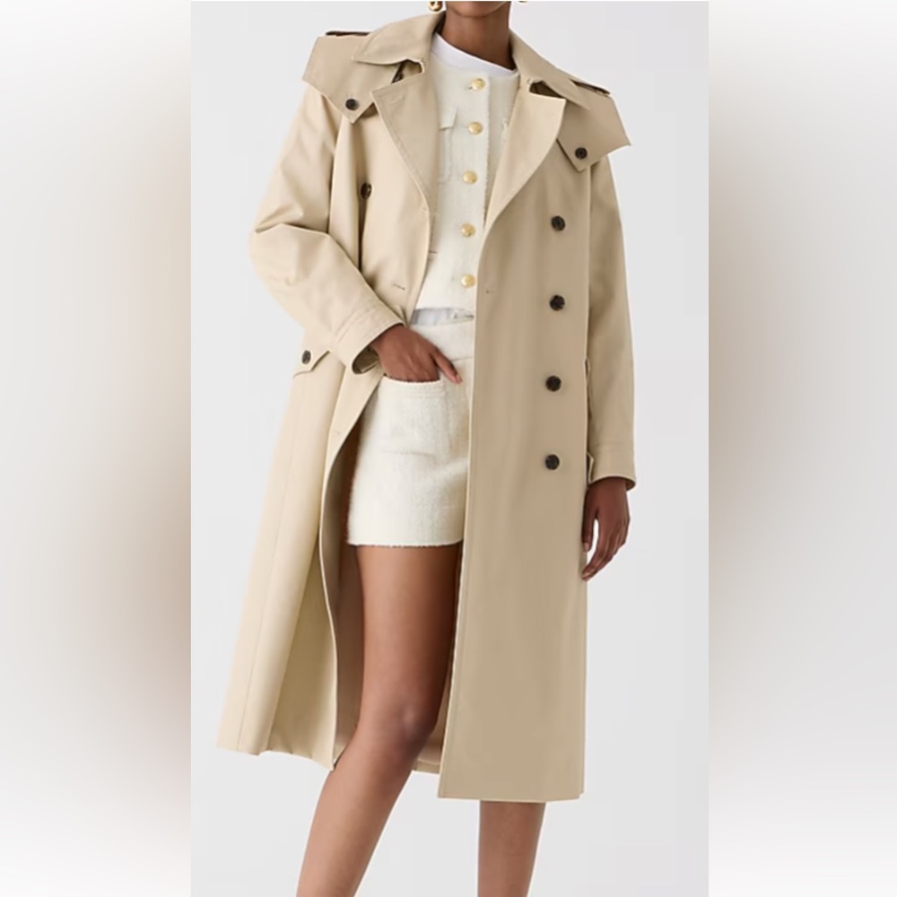 J. Crew Classic Tan Trench Coat